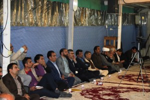 دیدار اعضای ستاد دهه فجر با آیت الله ملک حسینی
