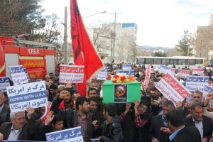 راهپیمایی محکومیت  آل سعود و اعدام شیخ نمر در یاسوج (۲)